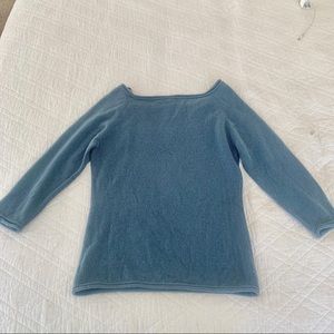 Joie Gray Boatneck 100% Cashmere Sweater Super Soft Classic - M